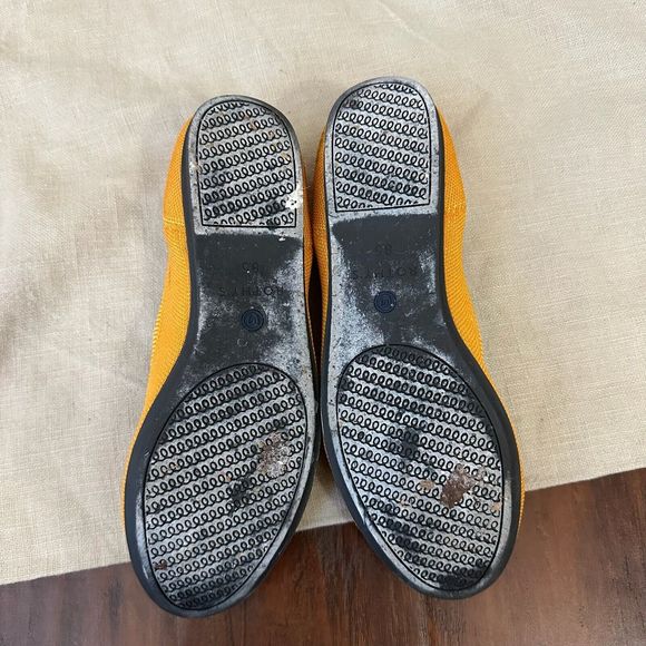 ROTHY'S The Flat in Lemon Drop Ballet Flats Round Toe Slip On RETIRED - Picture 14 of 15